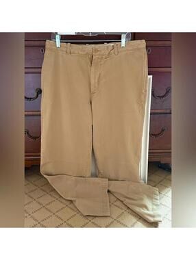 J. Crew Broken In Chino Relaxed Fit British Tan Khaki 35 x 32